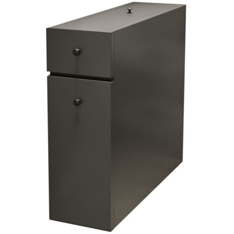 Meuble de salle de bain en bois "Calencia" - 60 x 19 x 55 cm - Gris anthracite
