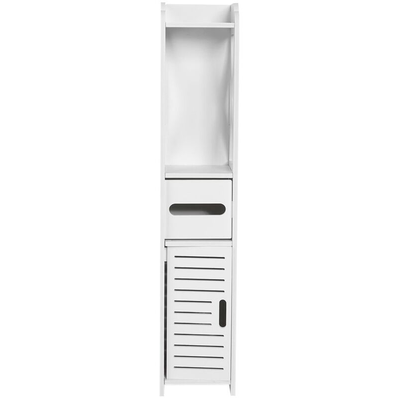 Meuble de salle de bain et de toilette, 80x15.5x15CM, armoire en bois blanc, étagère de rangement de mouchoirs