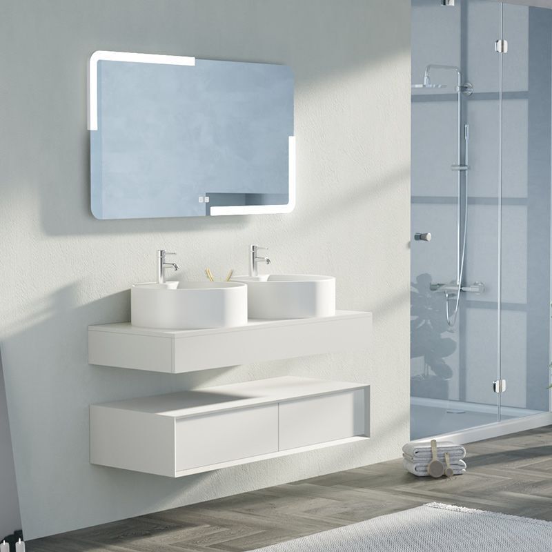 Meuble de salle de bain fabriano 1200 Blanc mat