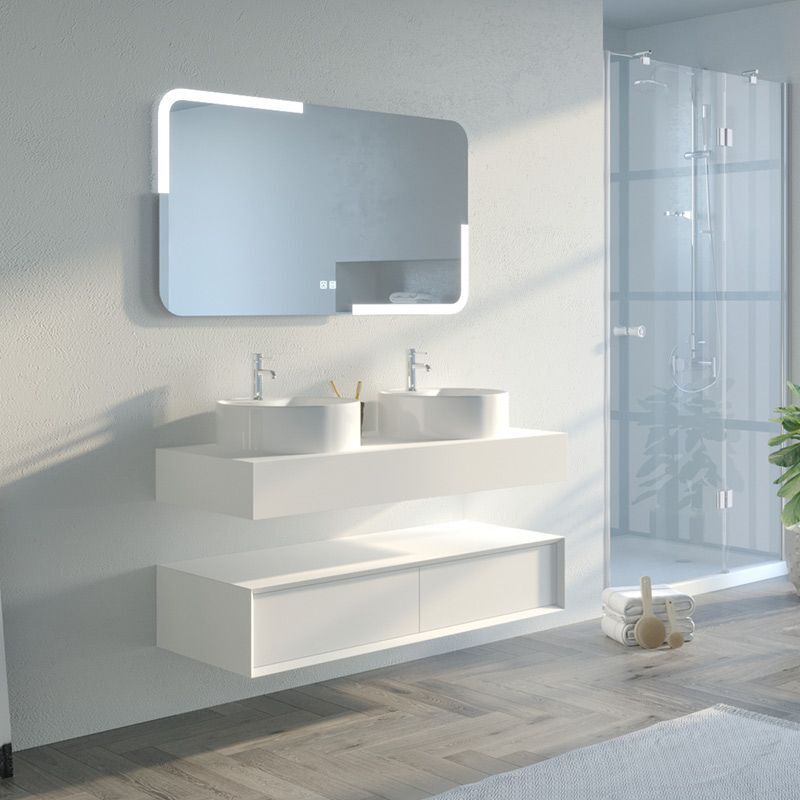 Meuble de salle de bain fabriano 1200 Blanc mat (sans miroir)