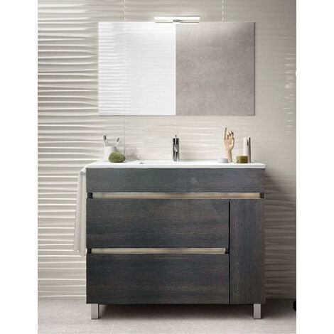 Meuble de salle de bain FENRIR avec plan vasque et miroir. Avec porte-serviettes en cadeau!!! différentes coleurs et tailles