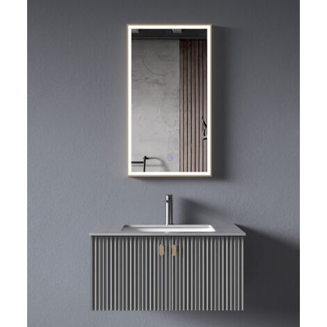 Meuble de salle de bain Gris Bombay