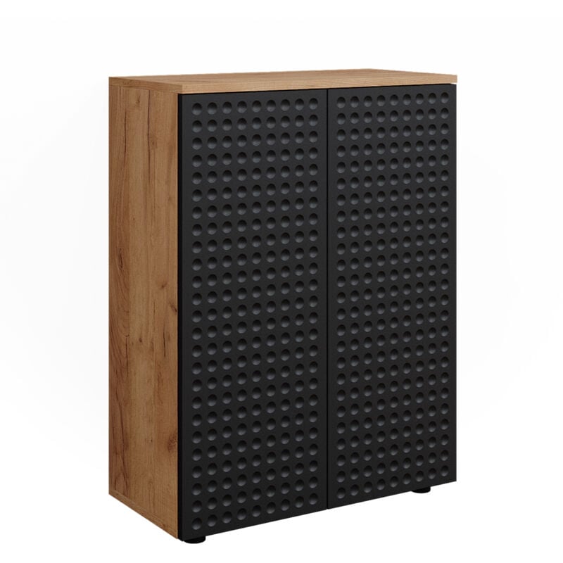 Armoire midisch Irma, Anthracite à pois, 60 x 81 cm, Vicco