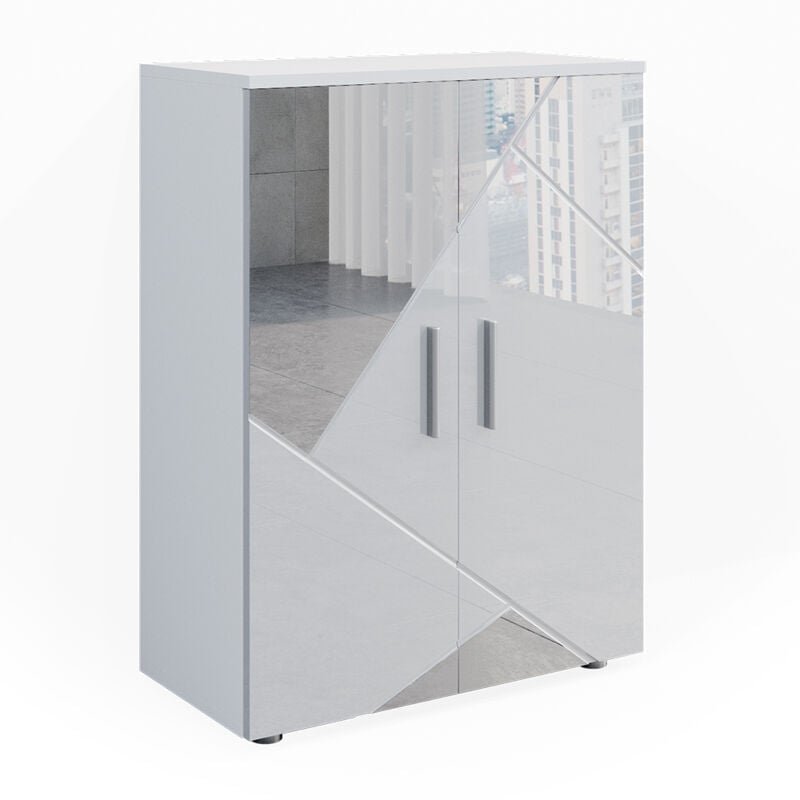 Vicco - Meuble de rangement de salle de bain Irma, Blanc, 60 x 81 cm