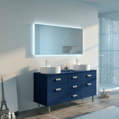 Meuble de salle de bain LORENZO Bleu saphir - Bleu Saphir