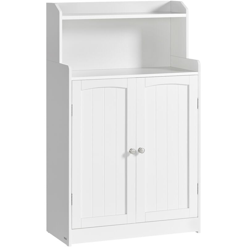 Vasagle - Meuble de Salle de Bain, Meuble de Rangement, Armoire, 2 Portes, 2 Étagères Réglables, pour Salle à Manger, Cuisine, Salon, 30 x 60 x 100