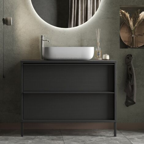 Meuble de salle de bain moderne avec vasque 80cm LOIS