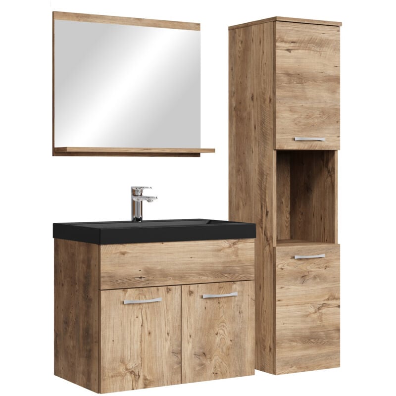 Badplaats - Set de meuble de salle de bain Montreal 60 cm - noir -