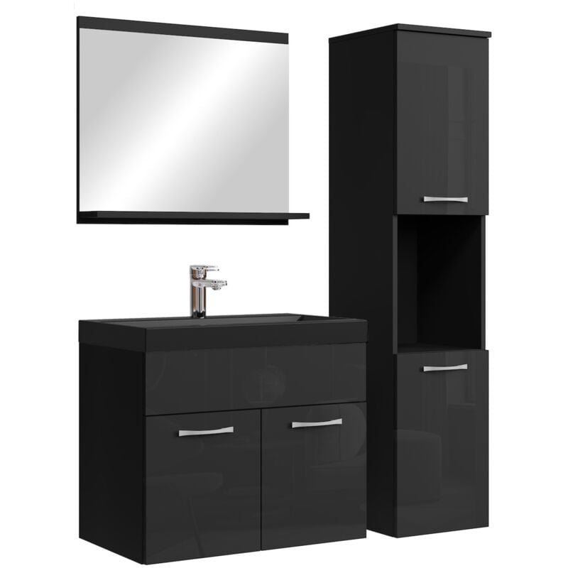 Badplaats - Set de meuble de salle de bain Montreal 60 cm - lavabo