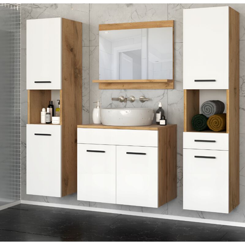 Azura Home Design - Meuble de Salle de Bain Paris Blanc