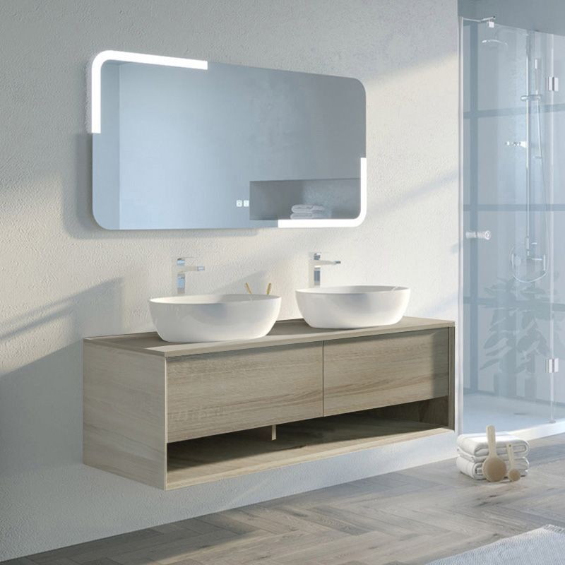 Distribain - Meuble de salle de bain sanza 1400 Scandinave (sans miroir)