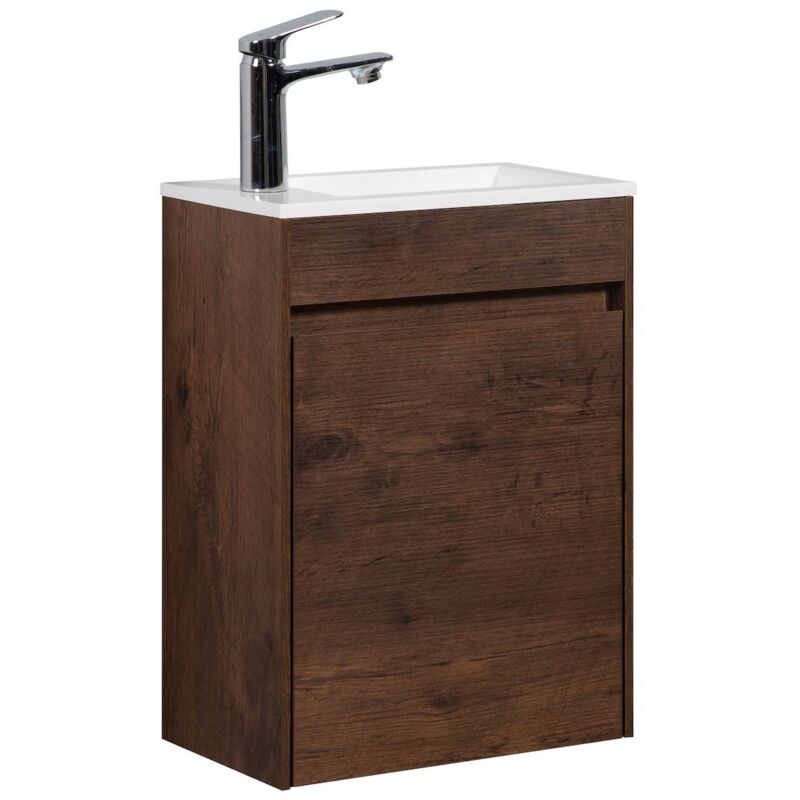 Badplaats Meuble Lave-mains Sinta 40 x 22 cm - Marron noyer