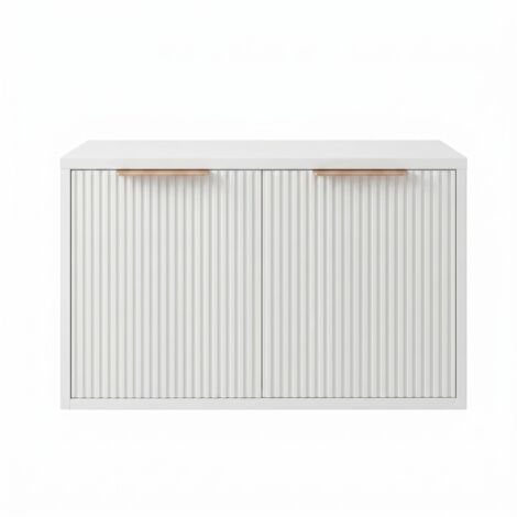 Meuble De Salle De Bain Sous Le Lavabo Rea Core 60Cm White