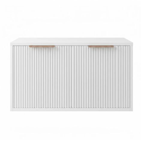 Meuble De Salle De Bain Sous Le Lavabo Rea Core 80Cm White