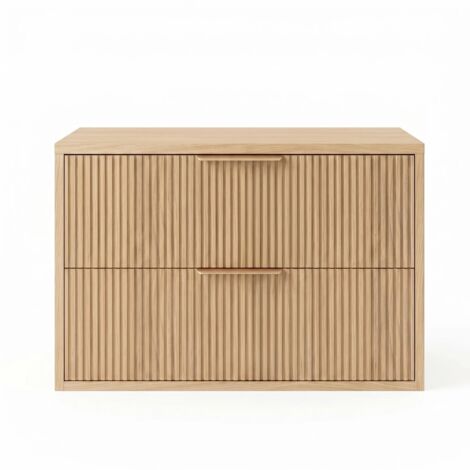 Meuble De Salle De Bain Sous Le Lavabo Rea Mono 80Cm Beige