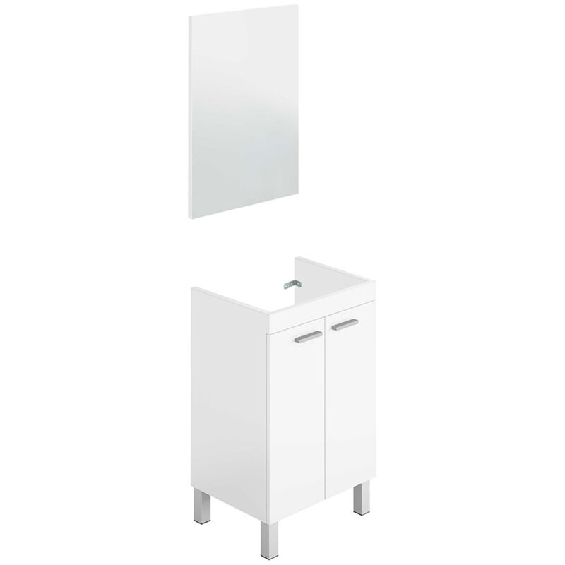 Meubles évier 50 2p + miroir koncept