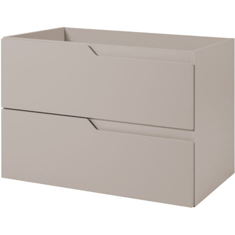 Meuble de salle de bain suspendu sous lavabo, cachemire, 80 x 57 x 46 cm