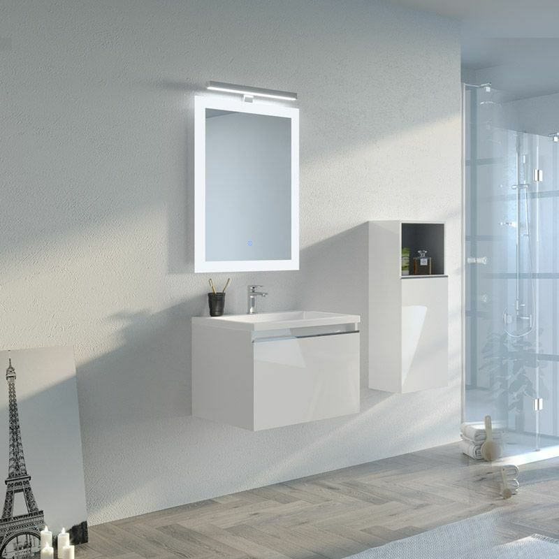 Meuble de salle de bain tivoli 600 Blanc