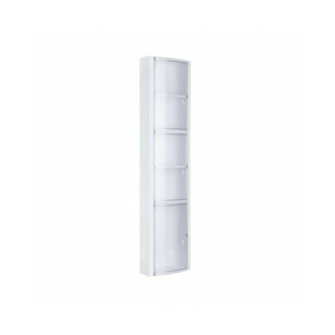 Armoire de salle de bain 22X10,5X90,5Mm Polypropylène Blanc Fix Tatay
