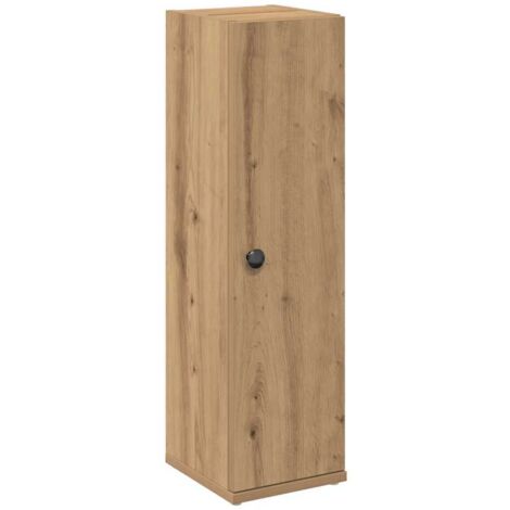 Meuble de salle de bain，Armoire de bain avec porte-rouleau chêne artisanal CFW168851