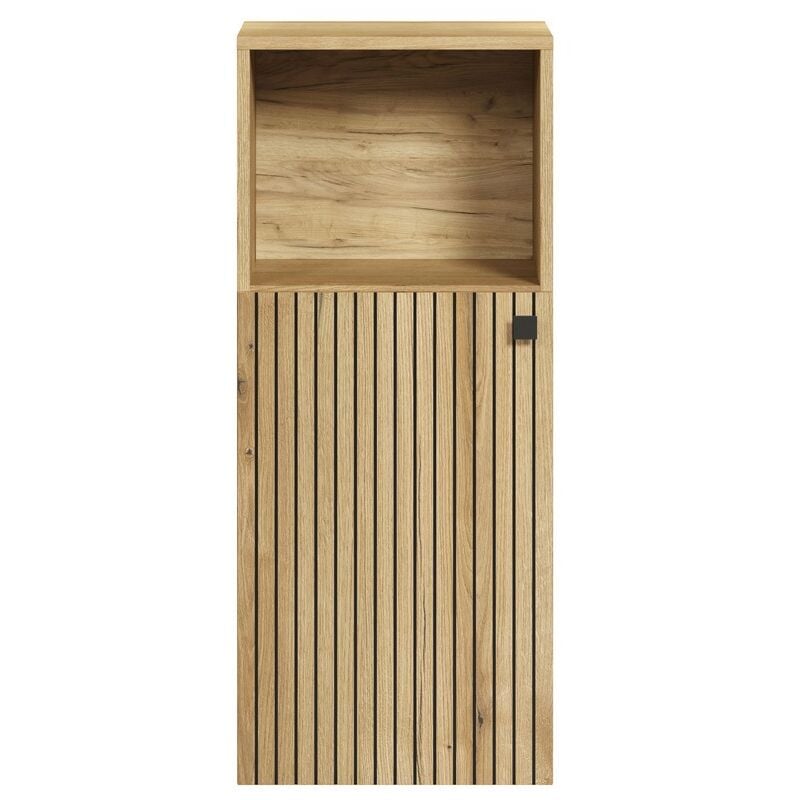 Meuble de Salle de Bain Pure, Panneau Aggloméré Mélaminé, Marron, 40x95x31 cm