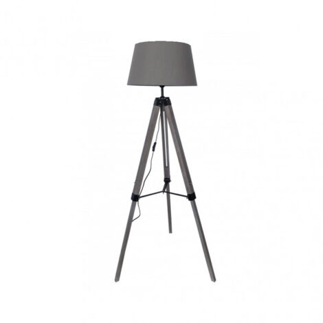 Meuble de salon julen 1xe27 bois gris/noir regx45x45 cm