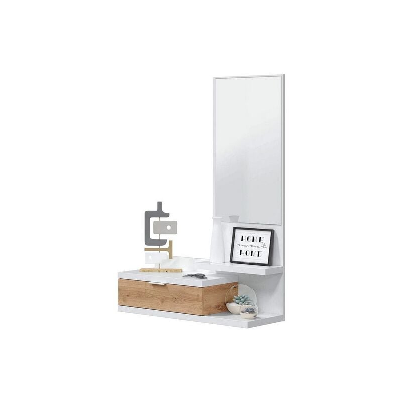 Vmo Home - lúzete - meuble d'entree avec miroir et tiroir clavel
