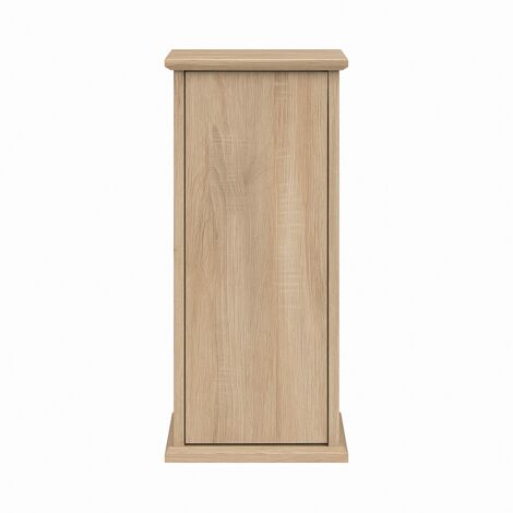Meuble d'entrée 1 porte 30x30x89 cm chêne