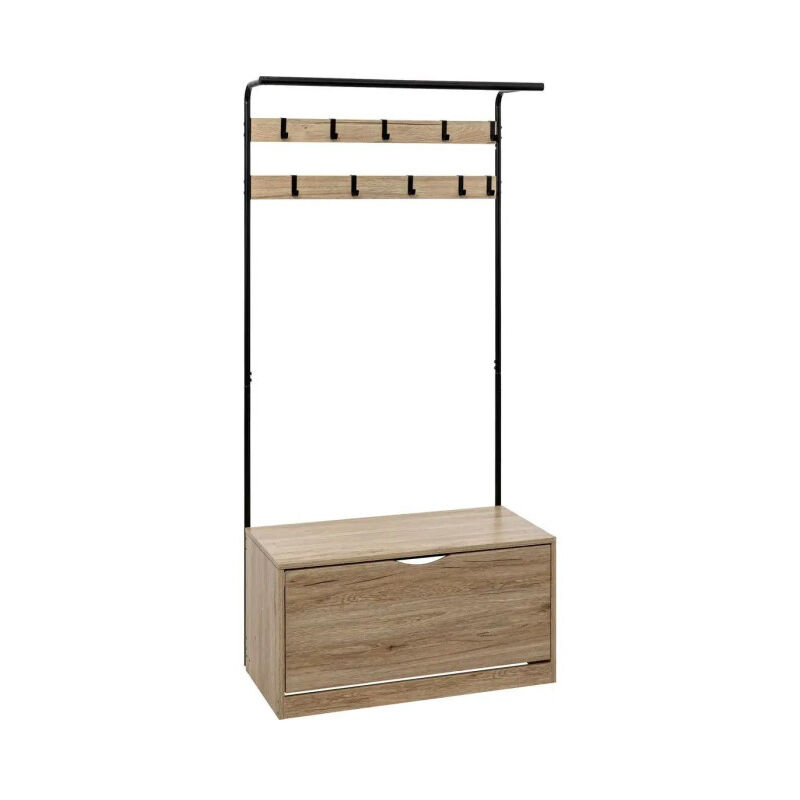 Five Simply Smart - Meuble d'Entrée Vestiaire 'Jano' 175cm Naturel