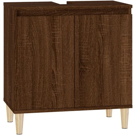 Meuble d'évier 58 x 33 x 60 cm bois d'ingénierie marron