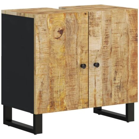 Meuble d'évier 62x33x58 bois de manguier et d'ingénierie