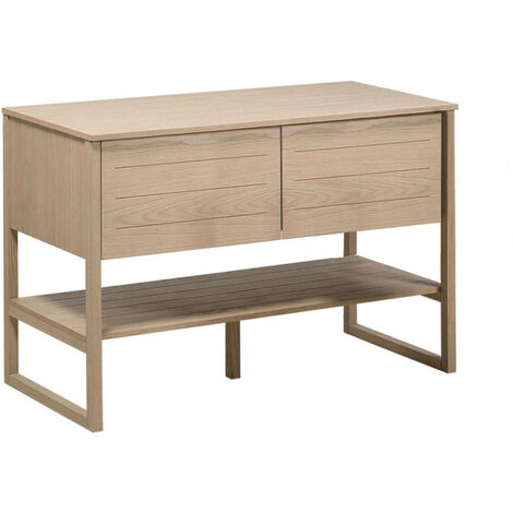 Meuble double vasque chêne 120 cm ATOLL - Bois