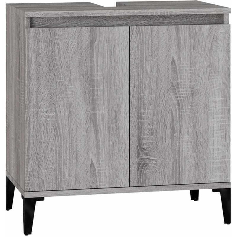 Vidaxl - Meuble d'évier sonoma gris 58x33x60 cm bois d'ingénierie