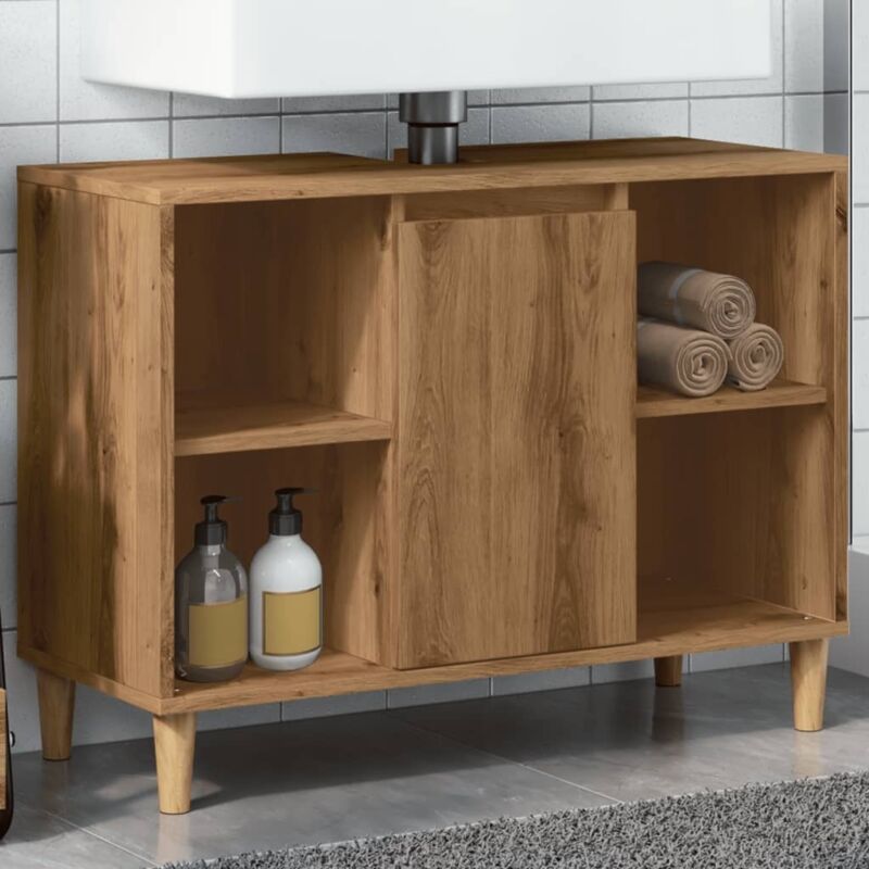 Vidaxl - Armoire de salle de bain chêne artisanal bois d'ingénierie
