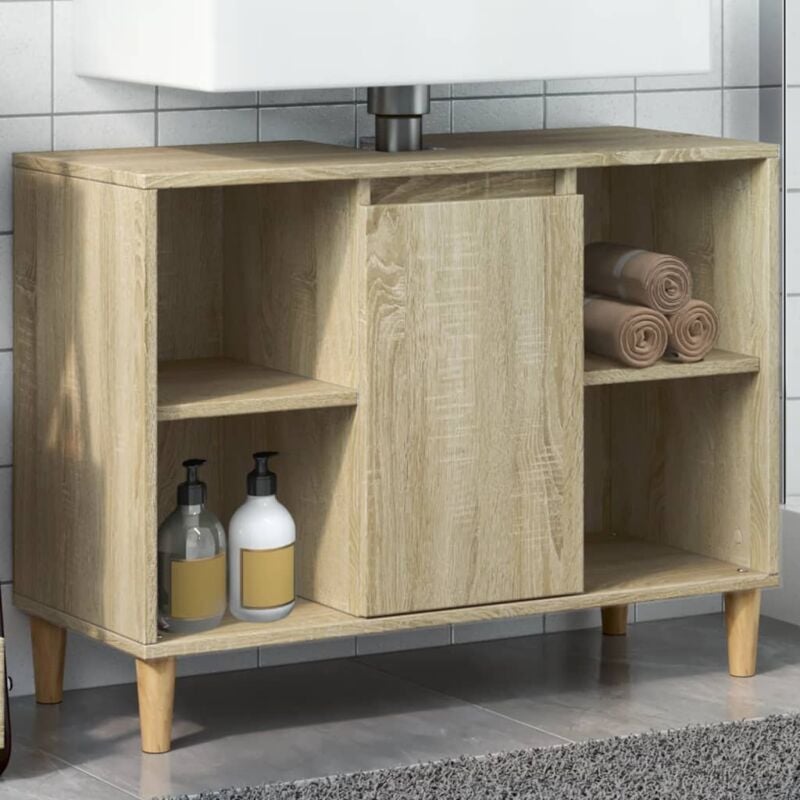 Vidaxl - Armoire salle de bain chêne sonoma 80x33x60cm bois d'ingénierie