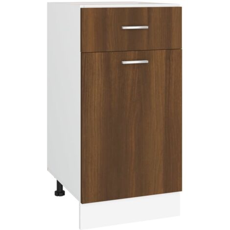 Meuble Elément de Cuisine,Armoire de plancher à tiroir,Meuble de Cuisine Rangement Chêne marron 40x46x81,5 cm -22636
