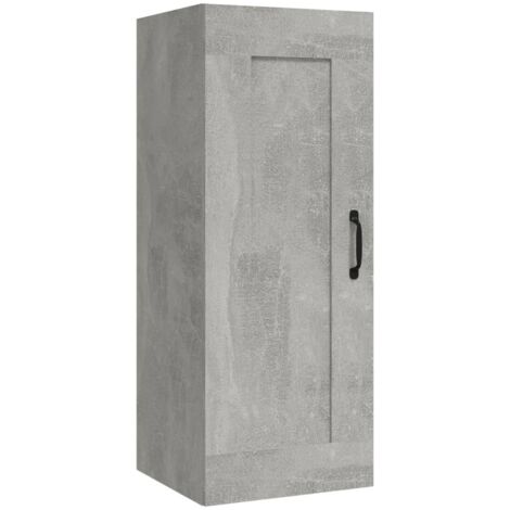 Meuble Elément de Cuisine,Armoire suspendue,Armoire de rangement Gris béton 35x34x90 cm Bois d'ingénierie -79065