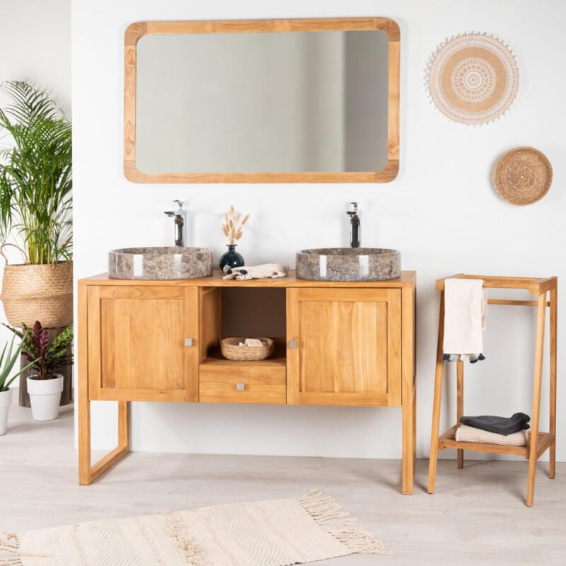 Wanda Collection - Meuble en teck salle de bain Théa 130 cm