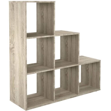 Meuble escalier 104,5x33x108 cm chêne grisé - VOSKA