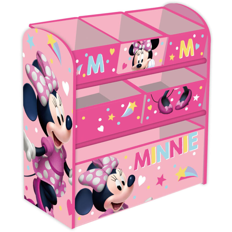 Regalos Miguel - Meuble de Rangement à 6 paniers Minnie