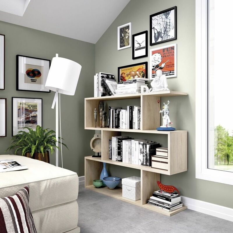 Etagère basse Lis chêne naturel Naturel 110 x 96 x 25 cm - Naturel