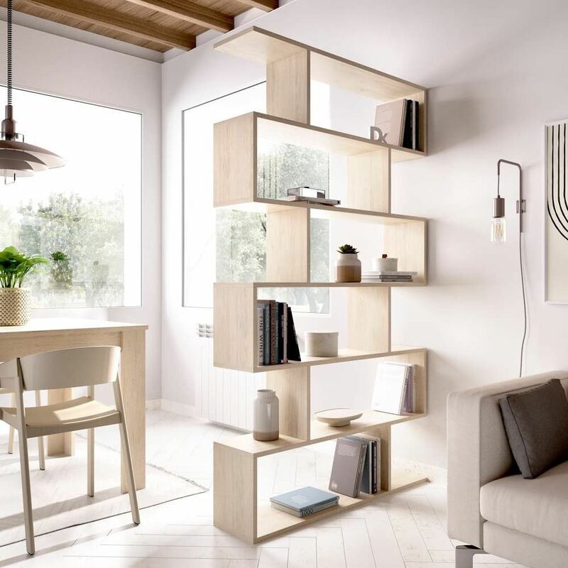 Etagère haute Lis chêne naturel Naturel 80 x 190 x 25 cm - Naturel