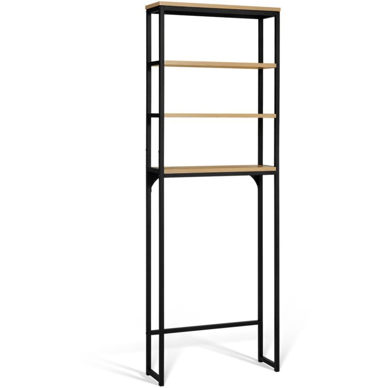 Meuble étagère dessus wc 4 étagères detroit design industriel