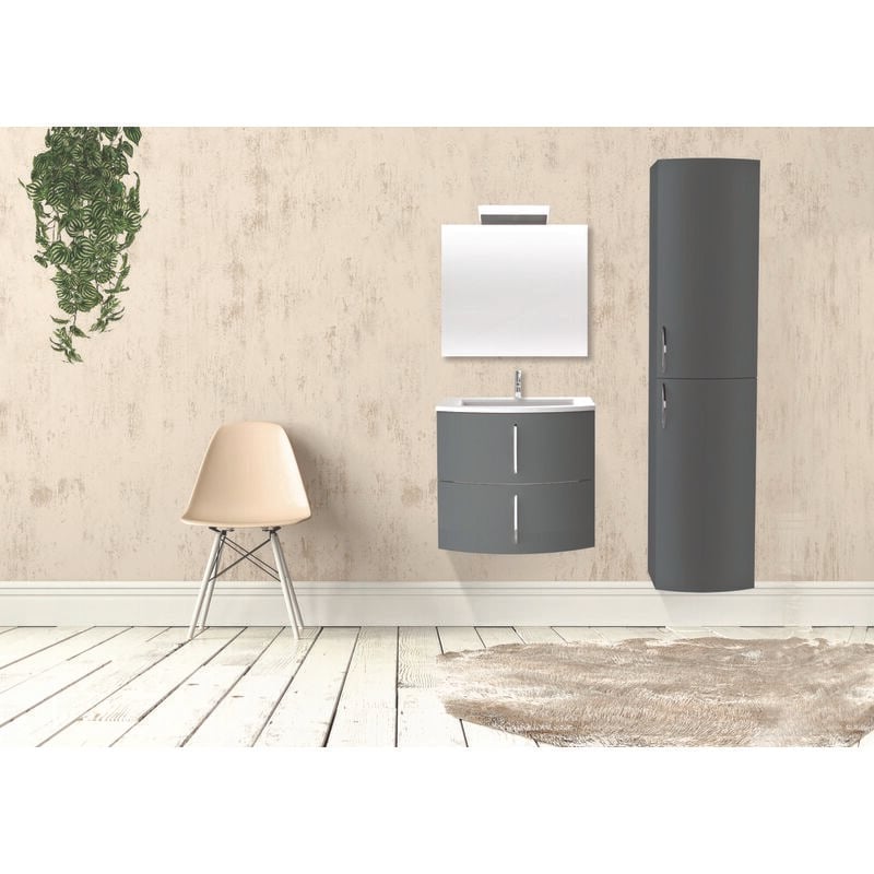 Meuble frollo laqué 60 gris