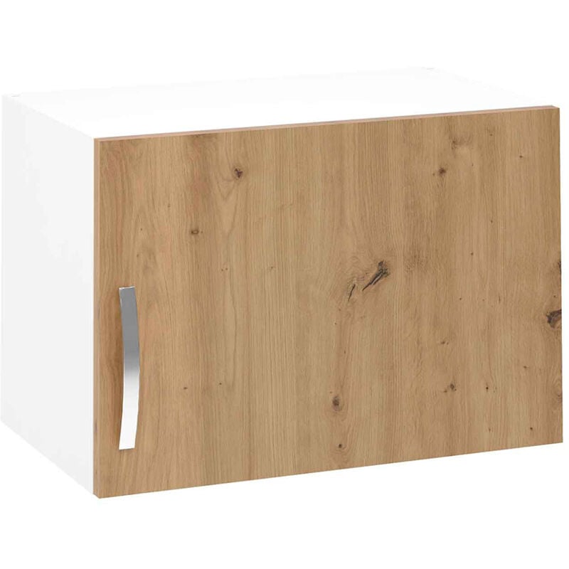 Meuble haut de cuisine avec 1 porte coloris Chêne Albar - Hauteur 40 x Longueur 60 x profondeur 33 cm