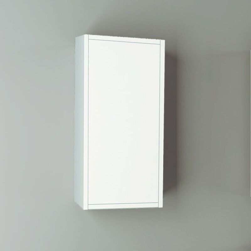 Meuble haut pour salle de bain 35x25x70cm Blanc