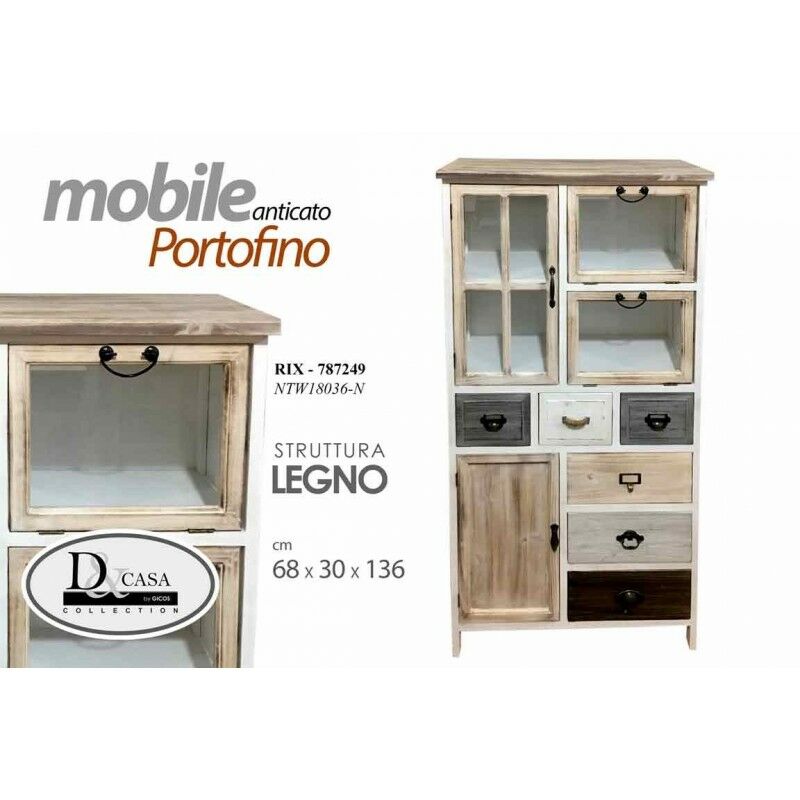 Webmarketpoint - Meuble haut salon meuble cuisine 68 x 30 x 136 h