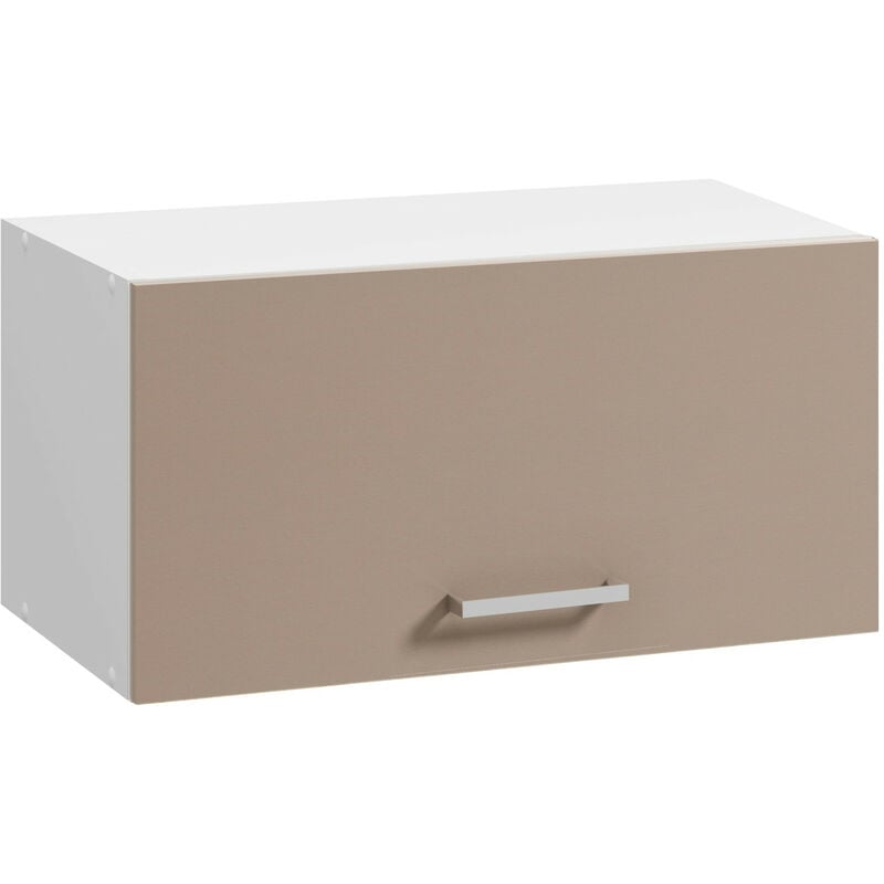 Meuble haut onelia, mélaminé argile 16mm, L60cm, 1 abattant - Moderna