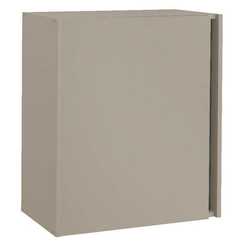 Meuble haut urban 60 cm mélaminé 16 mm argile 1 porte 1 étagère - Moderna
