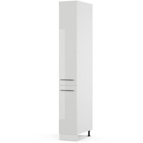 Meuble haute de cuisine Fame-Line, Blanc Haute brillance, 30 cm, Vicco